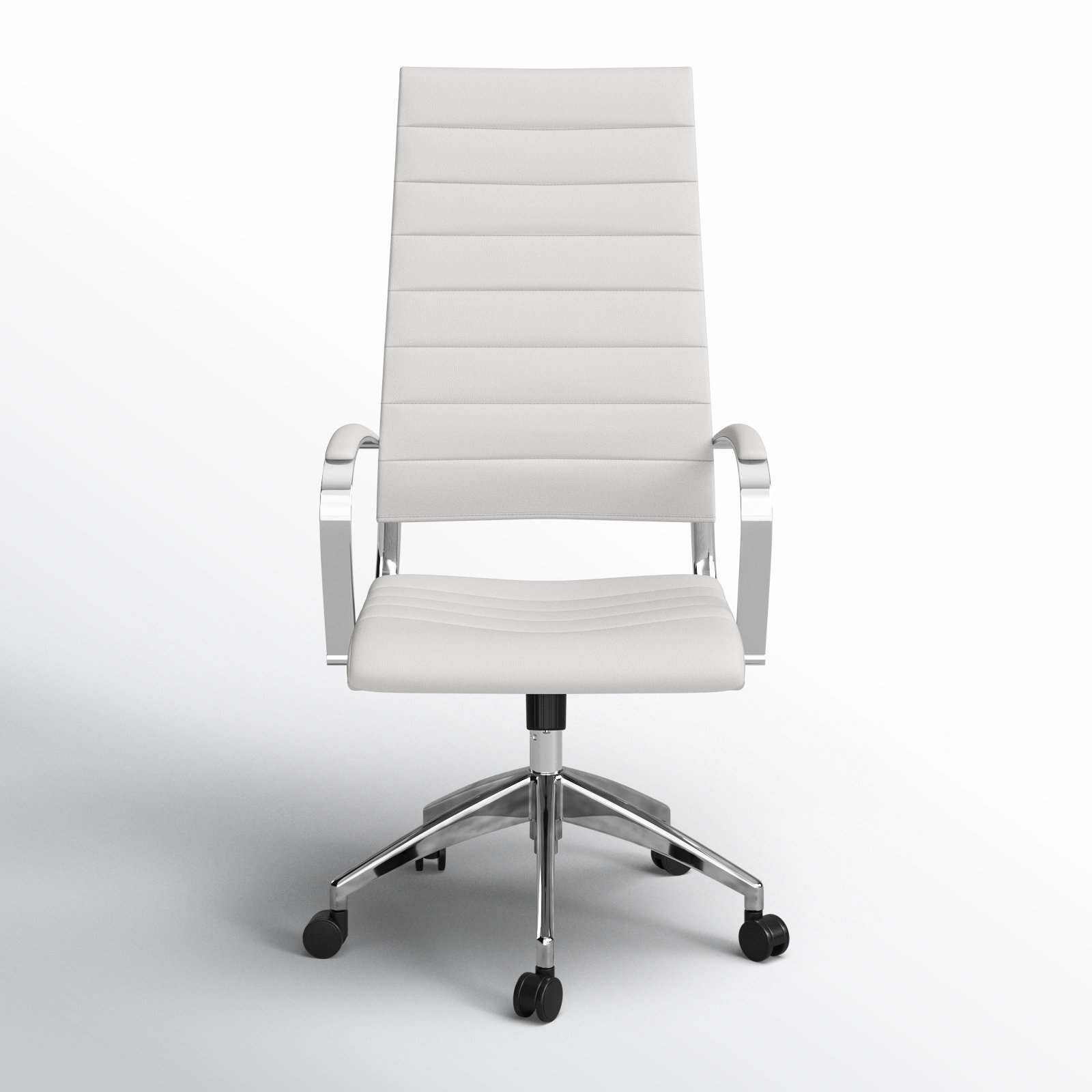 Rossie Swivel Office Chair, White