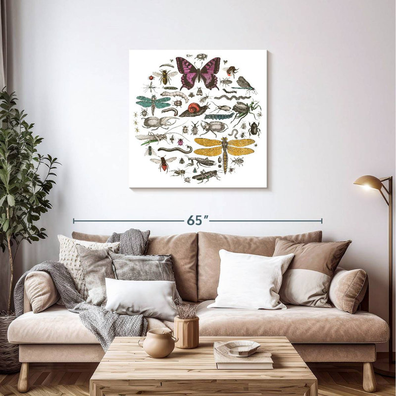 Brampt Insect Circle II Bright, 36" H x 36" W