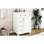 Meuble-lavabo de 24 pouces avec lavabo en céramique. Gain de place. 2 tiroirs, 1 porte. Et bois. Blanc. Facile à entretenir - il y a beaucoup d'espace de rangement. Assemblage-130597569
