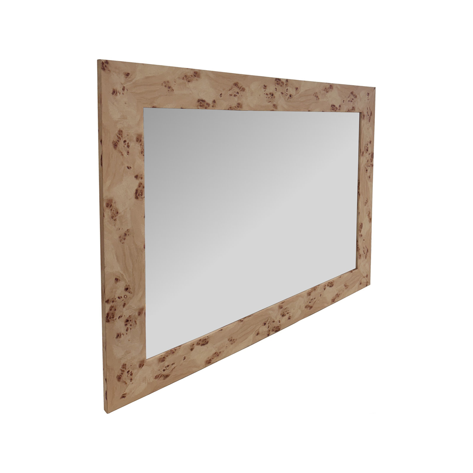 Burled Vanity Mirror, 40" x 30"