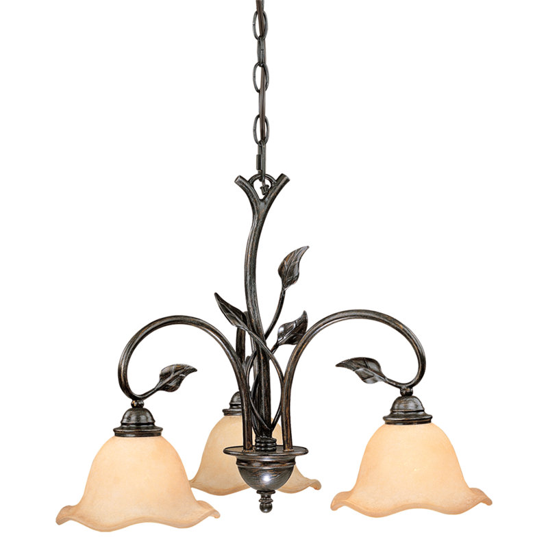 Mia Light Shaded Classic / Traditional Chandelier, 17.5" H x 22" W x 22" D