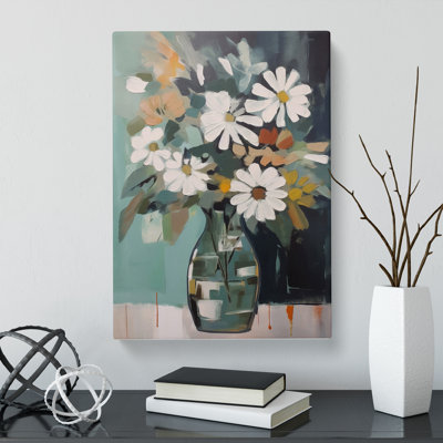 Mid Century Flowers Vol.1 - Wrapped Canvas