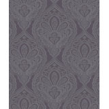 Emporium Metallic Mehndi Damask 3D Embossed 33' L x 21" W Wallpaper Roll