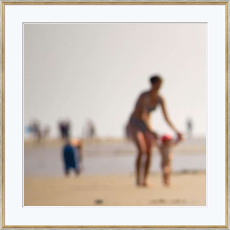 At The Beach - Small Giclee Print by Finn And Ivy, 33" H x 33" W x 2" D