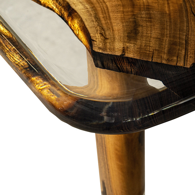 Walnut Round Solid Wood Base Dining Table