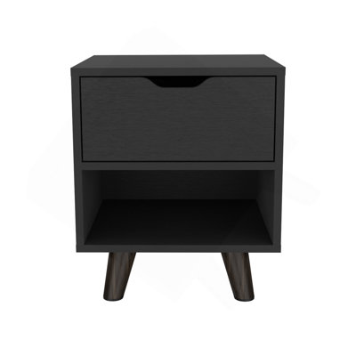 Nightstand Carleen, Bedroom, Black