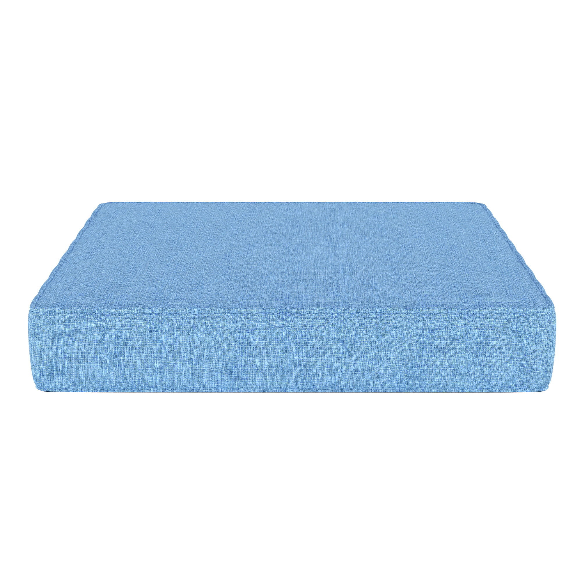 Sunbrella® Outdoor Ottoman Cushion, Canvas Air Blue Sunbrella® Canvas, 4" H x 24" W x 20.5" D