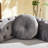 Velvet Chesterfield Sofa With Round Pillows