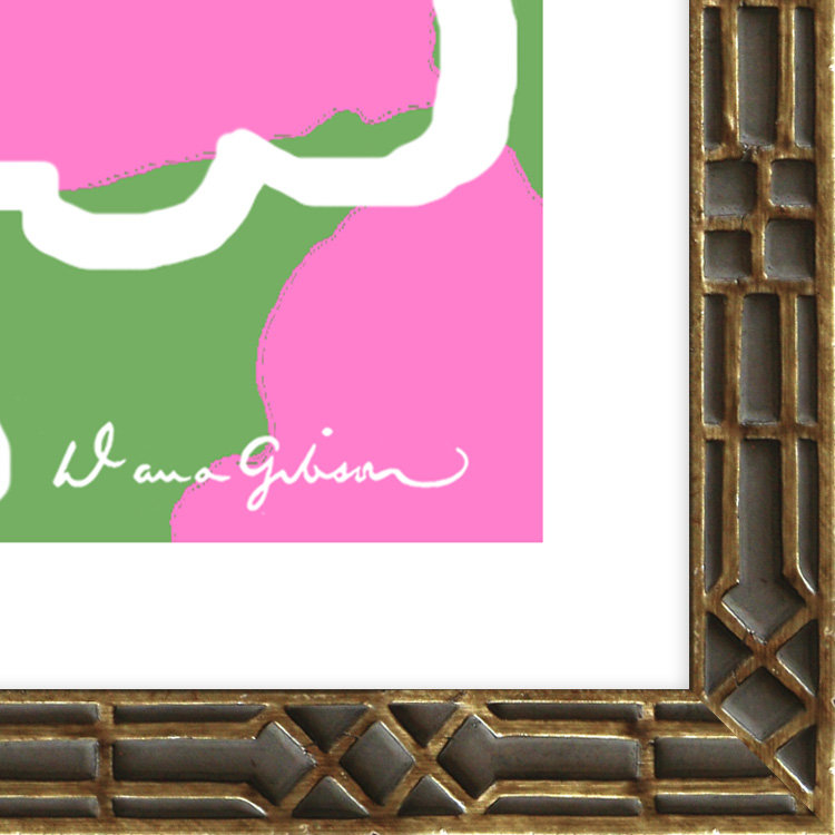Watermark In Green Giclee Print by Dana Gibson