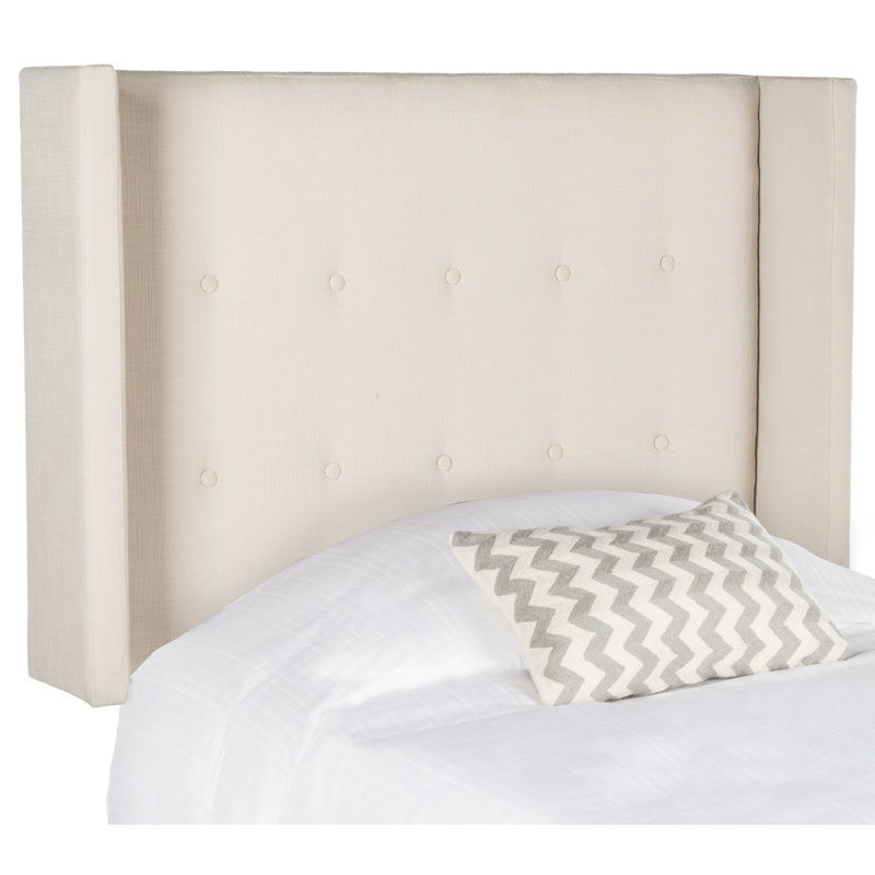 Davin Upholstered Headboard, Twin, Beige