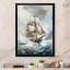 Bateau pirate, tempête, paysage, tempêtes, estampes murales-97193678-97193679