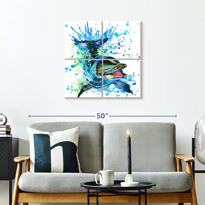 Brampt Splashing Dolphin, 26" H x 26" W