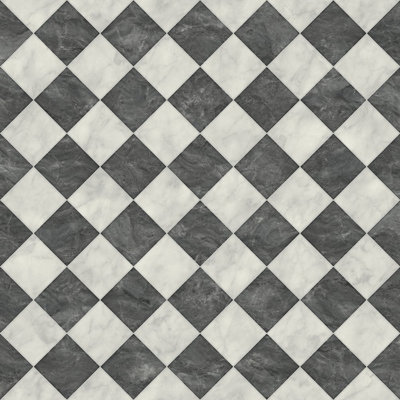 Diamond Marble Tile Effect Vinyl 0.2mm Thick 200cm W x 700cm L