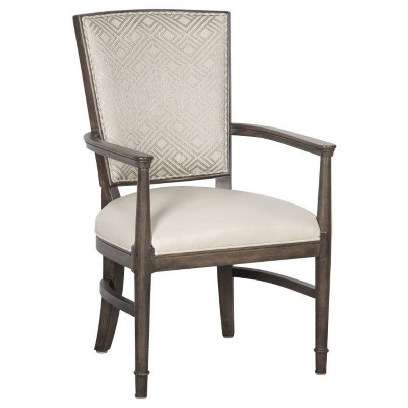 Catherine Arm Chair with Wheels, Charcoal, 9930 Driftwood