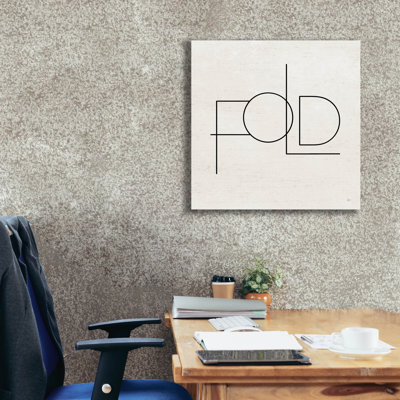 «Wash Dry Fold III» par Jess Aiken, art mural sur toile