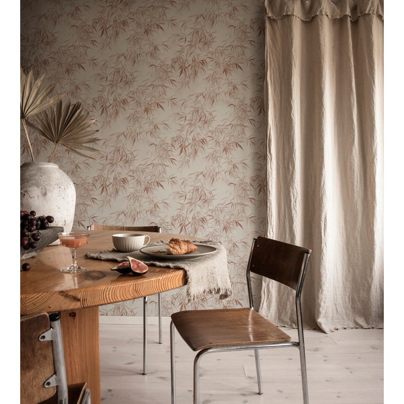 Jordnara Floral Wallpaper Roll, Burgundy