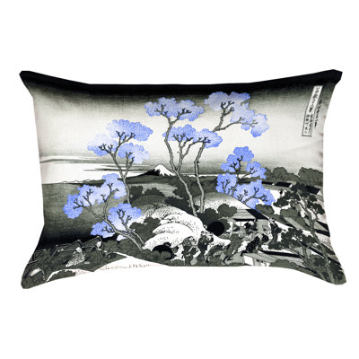 Katsushika Hokusai Floral Pillow Cover