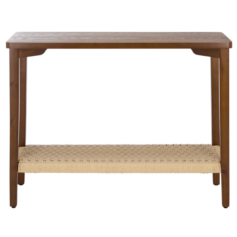 Chasu 1 Shelf Console Table, Walnut