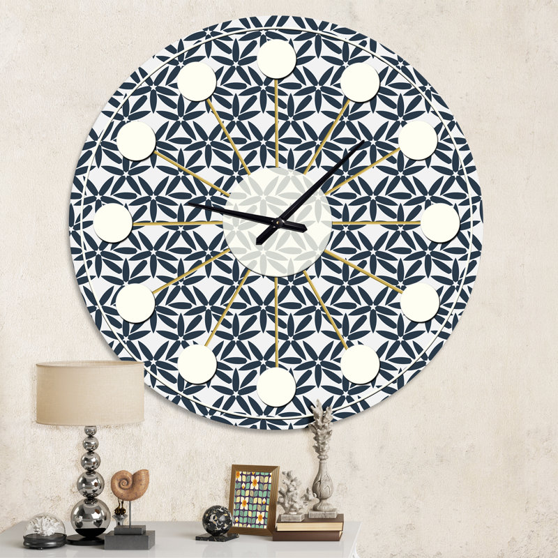 Horloge murale rétro Mid-Century, Moyenne