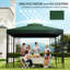 Ausbon Dakota Fields Green Polyester Replacement Canopy for Gazebo-1607886447