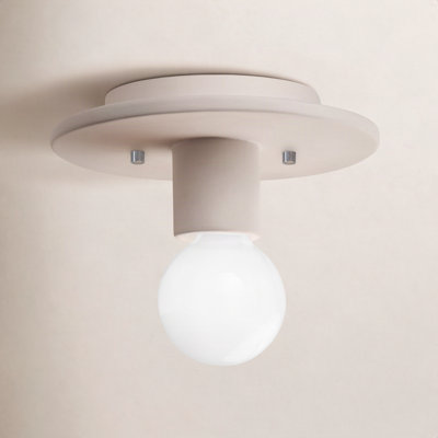 8" Single Light Flush Mount