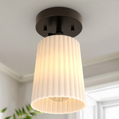 Chalfant 1-Light Flush Mounted Wall Sconce Pendant Lighting(3-Pack)