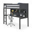Patrice Single (3') High Sleepers with Storage Included with Built-in Ladder Included with Desk Included-581441705