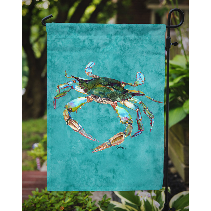 Drapeau de jardin à 2 côtés crabe
