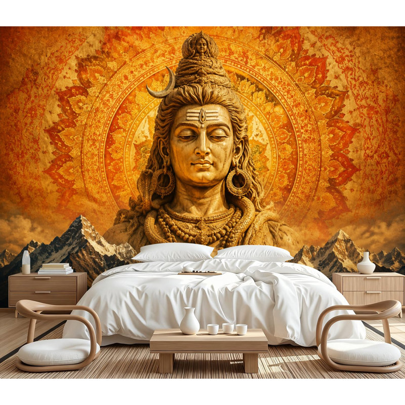 Papier peint adhésif autocollant Shiv Shiva Shiva, 100.08" L x 144" W