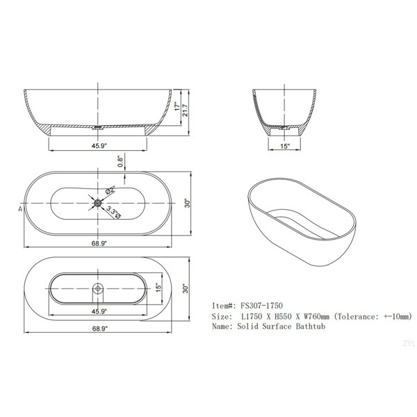Dimensions du produit