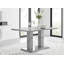 Edzard Double Pedestal High Gloss Dining Table Set with 6 Luxury Faux Leather Dining Chairs-86236425