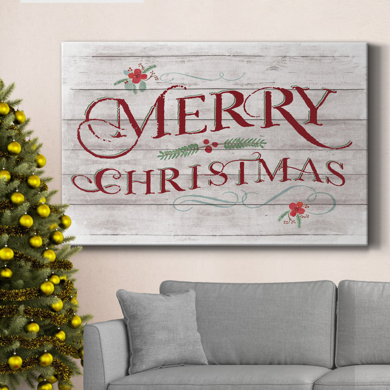 Irina «Merry Christmas», reproduction sur toile tendue, H 36 po x l 24 po x P 1 po
