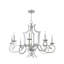 Lustre géométrique de style bougie à 8 lumières Afia