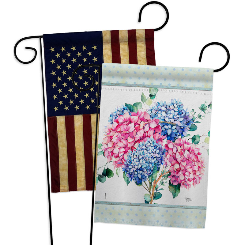Drapeau de jardin en polyester 18 x 13 po Hydrogens
