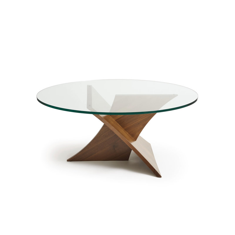 Planes Glass Top Single Coffee Table