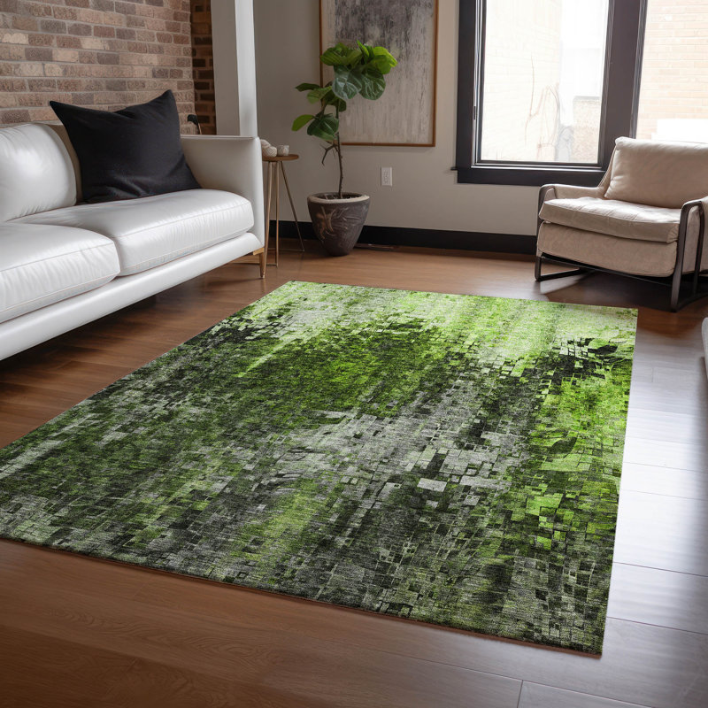 Jurnee Abstract Indoor / Outdoor Rug, Rectangle 2'6" x 3'10"