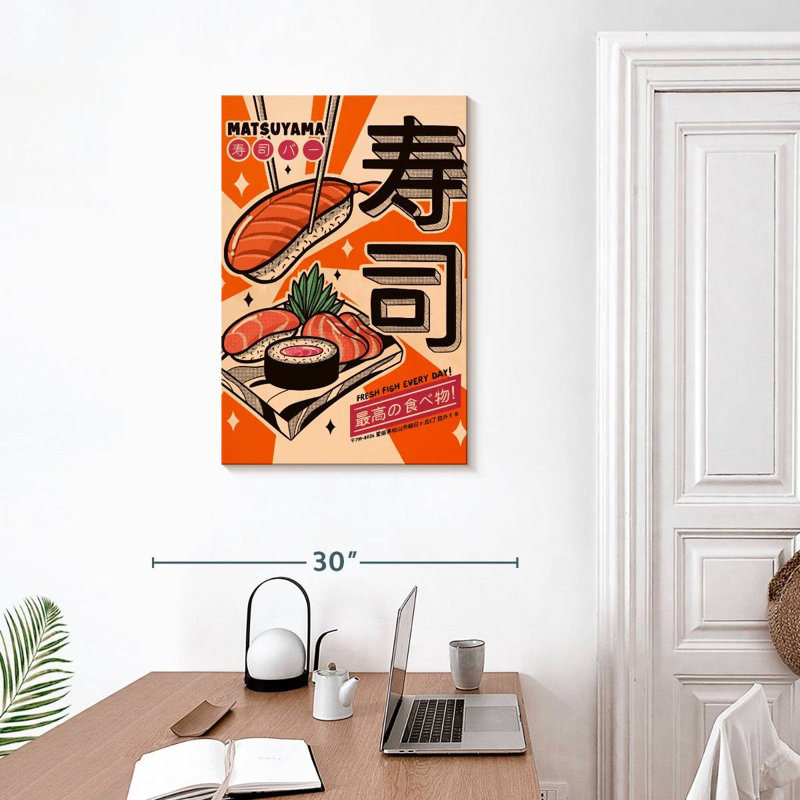 Yarlin Sushi Every Day, 30" H x 20" W