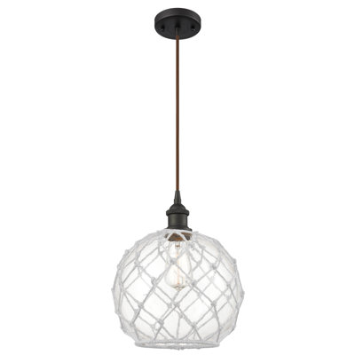 Luminaire suspendu sphère 1 lumière Tobey