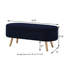 Banc de rangement avec repose-pieds ovale Boucle-1997922306