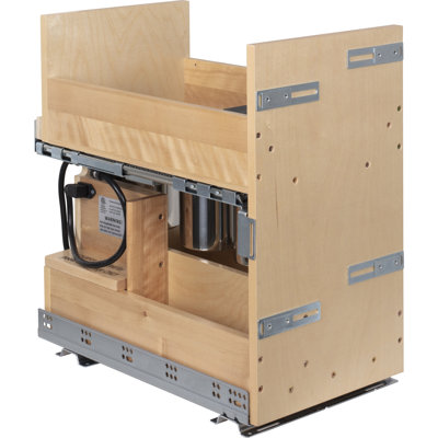 11" "No Wiggle" Powered Vanity Pullout For 15" Standard Door/Drawer Base Cabinet