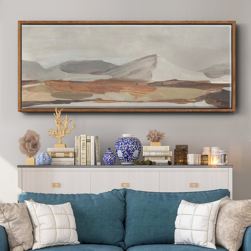 Dusky Mountain II- Framed Canvas