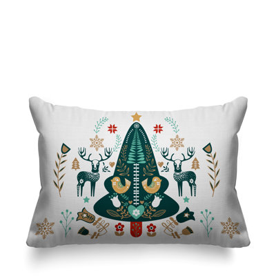 Coussin intérieur / extérieur Scandinavian Christmas Tree