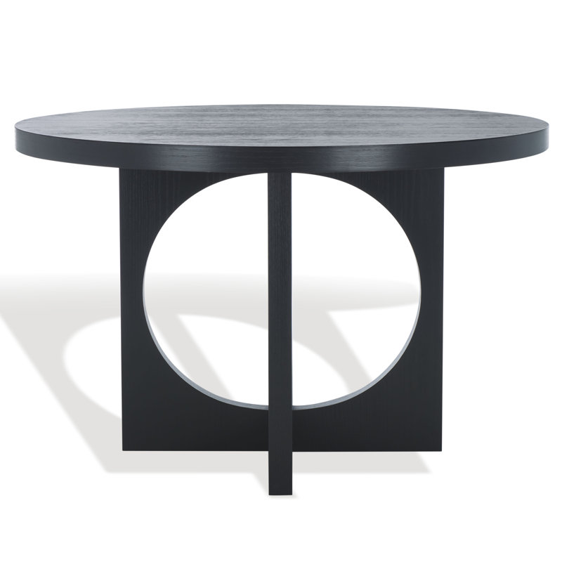 Vischer Round Dining Table, Black