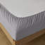 Doux ensemble de draps et de draps 100% coton, gris foncé, taille simple pour plus de confort et de style