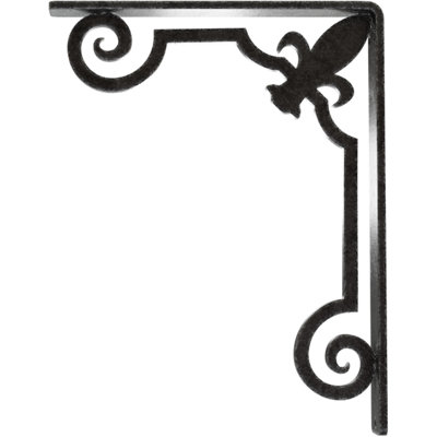 Support en fer forgé Fleur De Lis