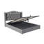 EU Double & King Velvet Ottoman Bed with Smart LED & Wireless Charging, Storage Headboard, 140/160x200cm in Grey/Beige-1343790475-1343790478