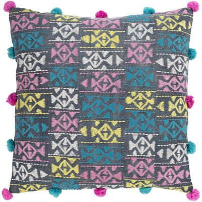Kiko Fringed Cotton Pillow Cover
