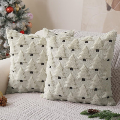 Ensemble de 2 housses de coussin de Noël 18 X 18 pouces