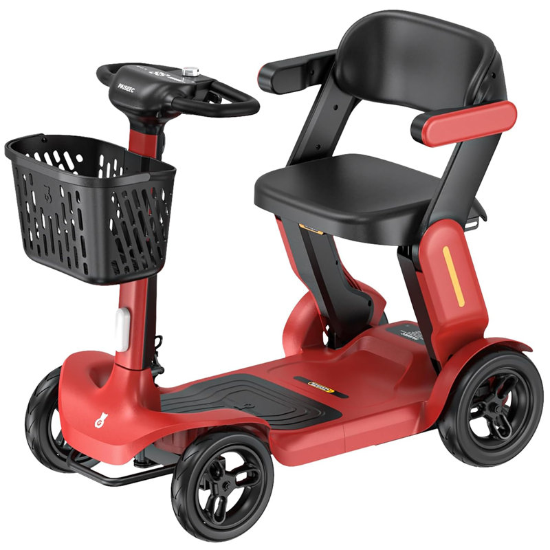 Scooter électrique pliable: batterie amovible S3 - rouge