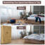 Armoire de rangement polyvalente avec garde-robe et garde-robe-2075273675